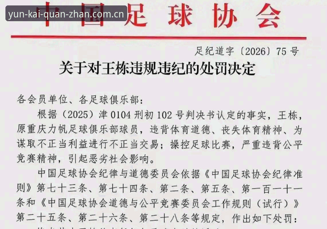 云开全站苹果版 中国足协第三批禁足名单全面解析:从俱乐部高管到球员,足球腐败深度剖析